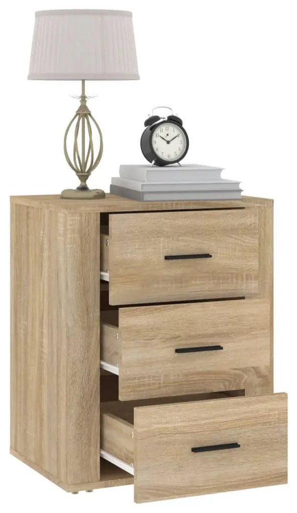 vidaXL Κομοδίνο Sonoma Δρυς 50x36x60 εκ. από Επεξεργασμένο Ξύλο