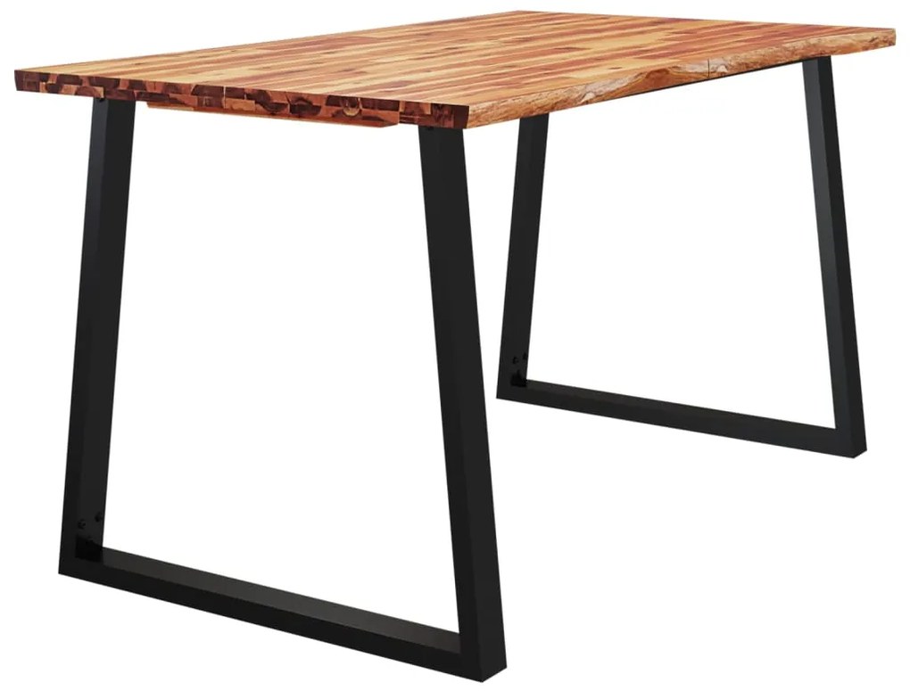 vidaXL Τραπεζαρία με Φυσικό Περίγραμμα 140x80x75 εκ Μασίφ Ξύλο Ακακίας