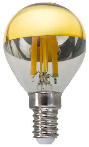 LED FILAMENT E14 DIM G45 GOLD 5W 2700K 230V AC 620LM RA80 ACA BOVA5WWDIMG