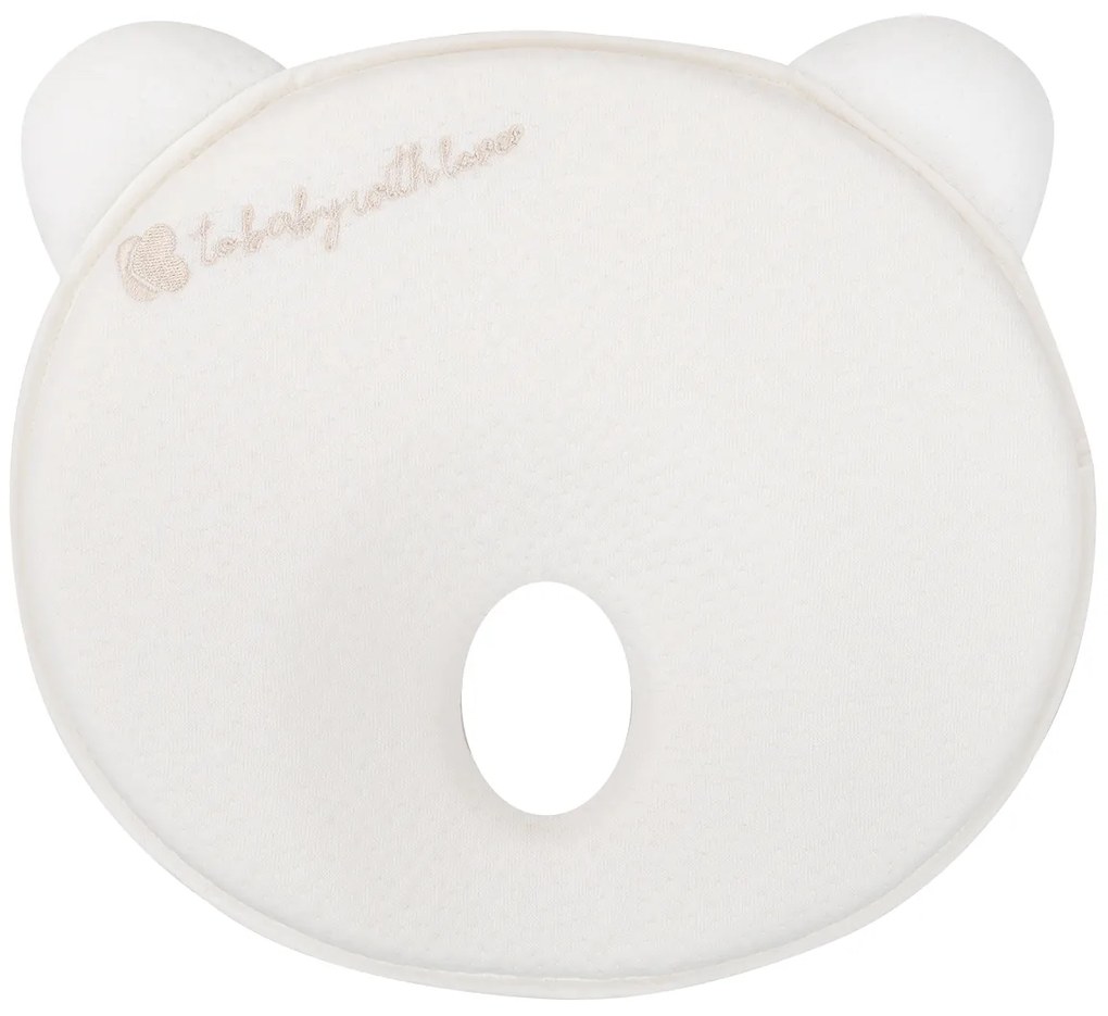 KIKKA BOO ΕΡΓΟΝΟΜΙΚΟ ΜΑΞΙΛΑΡΙ MEMORY FOAM BEAR AIRKNIT WHITE 31106010126