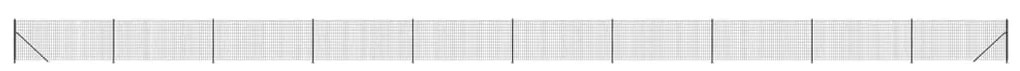 vidaXL Συρματόπλεγμα Περίφραξης Ανθρακί 1 x 25 μ. με Βάσεις Φλάντζα