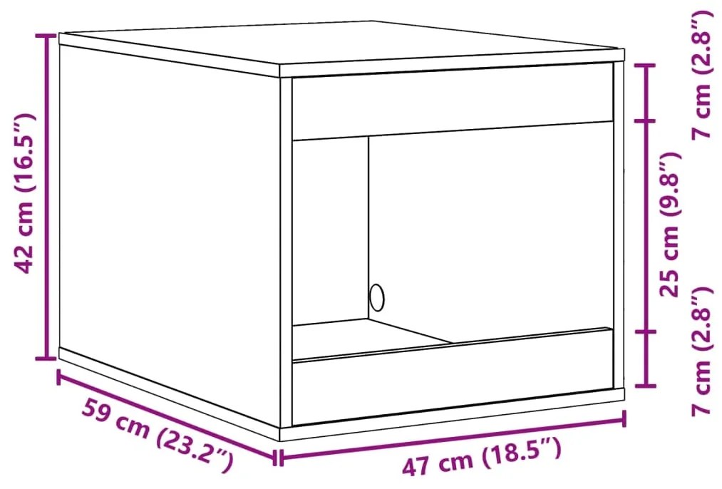 ΤΟΥΑΛΕΤΑ ΓΑΤΑΣ ΠΕΡΙΦΡΑΞΗ ΜΑΥΡΟ 47X59X42 ΕΚ. ΕΠΕΞΕΡΓΑΣΜ. ΞΥΛΟ 857761