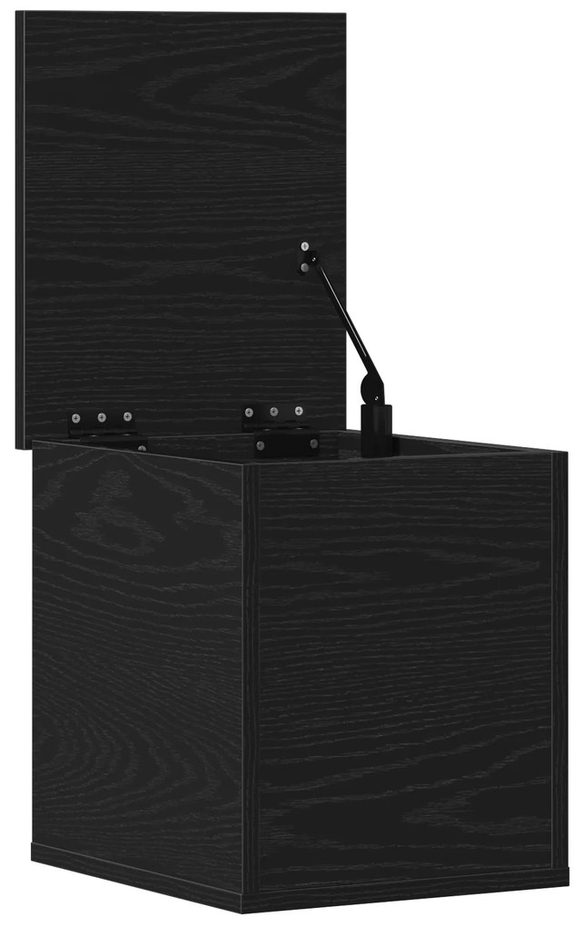 vidaXL Κουτί Αποθήκευσης Μαύρο Δρυς 30x35x35 εκ από Επεξεργασμένο Ξύλο
