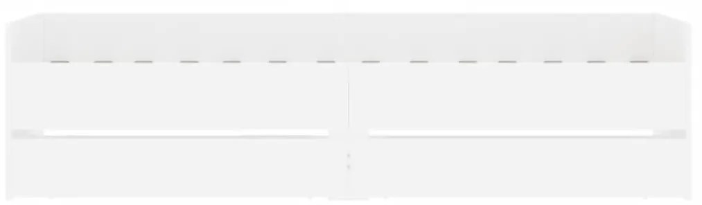 vidaXL Πλαίσιο Κρεβατιού με Συρτάρια Χωρίς Στρώμα Λευκό 90x200 εκ.