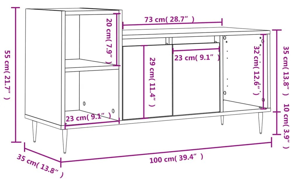 ΈΠΙΠΛΟ ΤΗΛΕΟΡΑΣΗΣ ΛΕΥΚΟ 100 X 35 X 55 ΕΚ. ΕΠΕΞΕΡΓΑΣΜΕΝΟ ΞΥΛΟ 831308