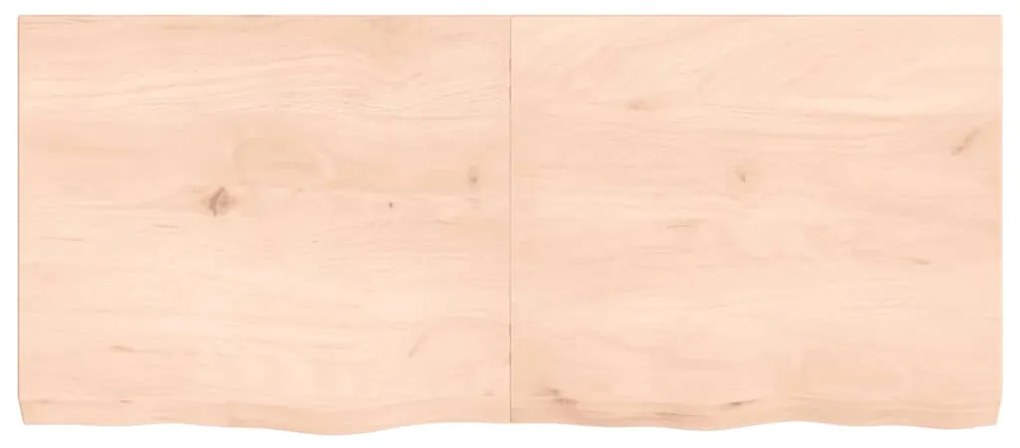 vidaXL Επιφάνεια Τραπεζιού 140x60x(2-6)εκ Ακατέργαστο Μασίφ Ξύλο Δρυός
