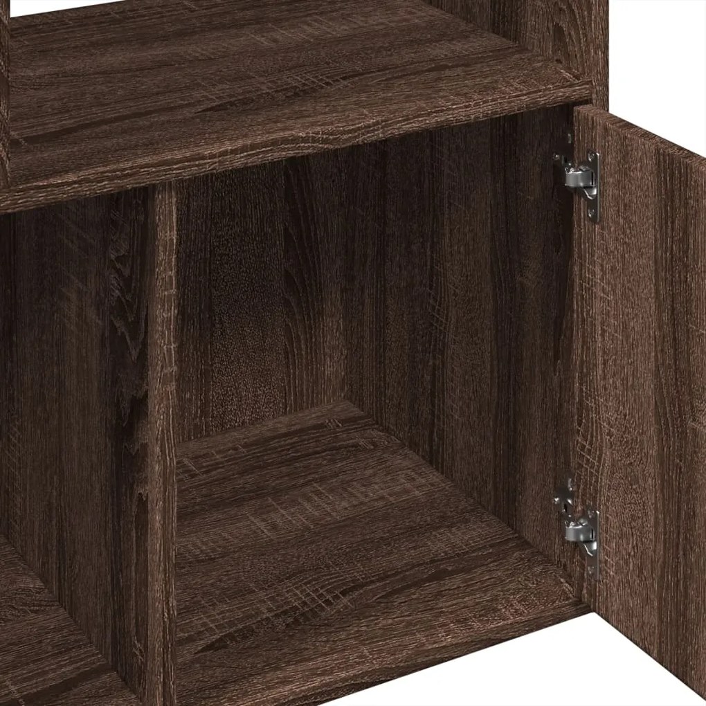 vidaXL Βιβλιοθήκη καφέ δρυς 70x36x189 εκ. από Επεξεργασμένο Ξύλο
