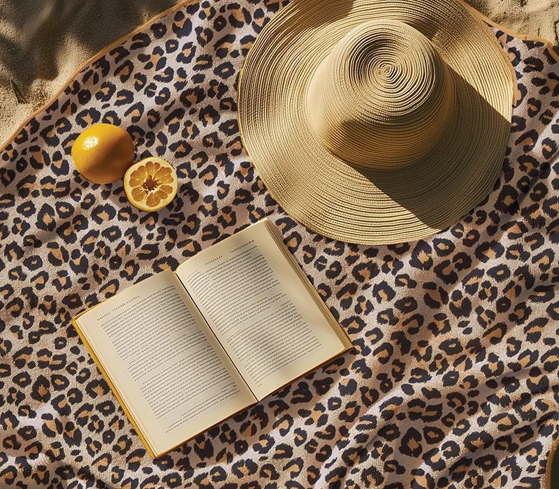 Τσαντα Θαλασσης Cheetah 41X39X24  - Μπέζ/Μαύρο - Nef-Nef Homeware