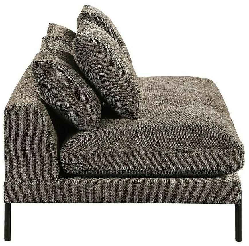 Ανάκλινδρο Riverton 696, Καφέ, 80x93x152cm, Ταπισερί, Πόδια: Μεταλλικά | Epipla1.gr