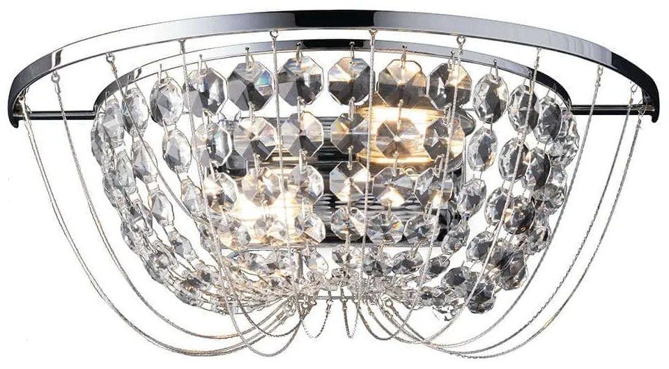 Φωτιστικό Οροφής - Πλαφονιέρα I-Vienna-PL45 CR 8031414869374 Chrome Luce Ambiente Design Crystal, Metal