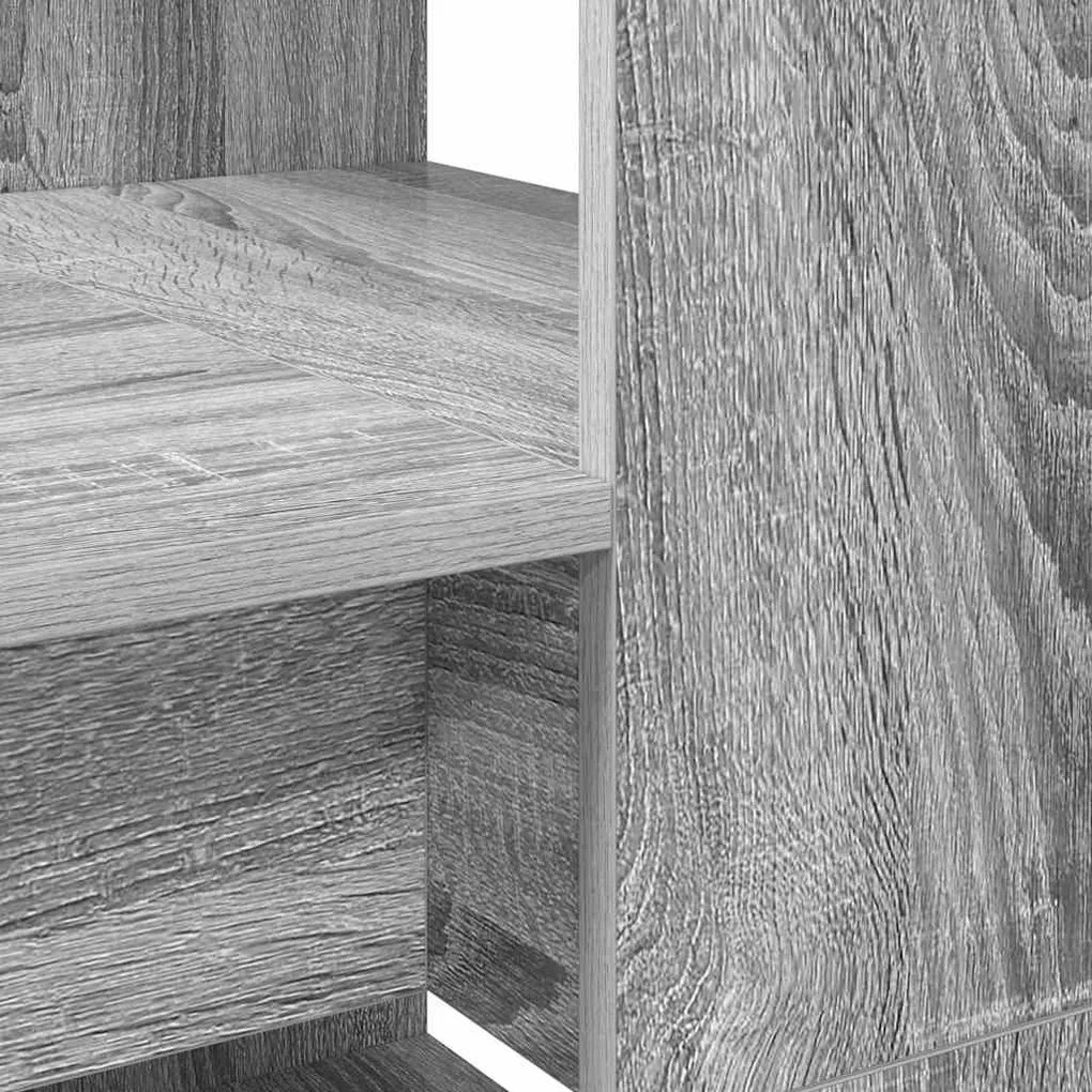 vidaXL Γραφείο Γκρι sonoma 113 x 54 x 120 εκ. Επεξεργασμένο ξύλο