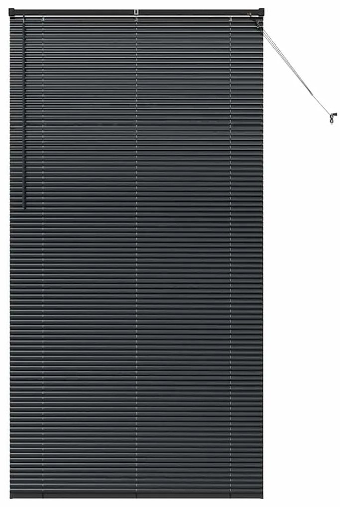 vidaXL Ρολό Παραθύρου με κουρτίνες Άλλο Μαύρο 80 x 130 εκ Αλουμίνιο