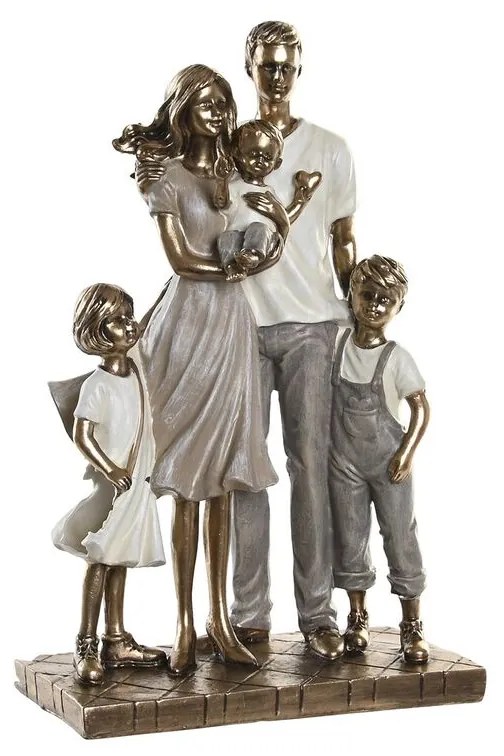 Διακοσμητική Φιγούρα DKD Home Decor 24 x 11,5 x 34 cm Πολύχρωμο Οικογένεια (x2)