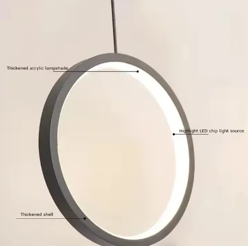 SE LED 10 AINA BLACK PENDANT 22x22cm 10W IP20 3CCT 2 YEARS WARRANTY