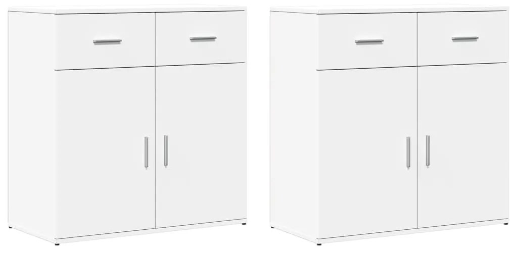 vidaXL Βοηθητικά Ντουλάπια 2 Τεμ. 79x38x80 εκ. από Επεξεργασμένο Ξύλο
