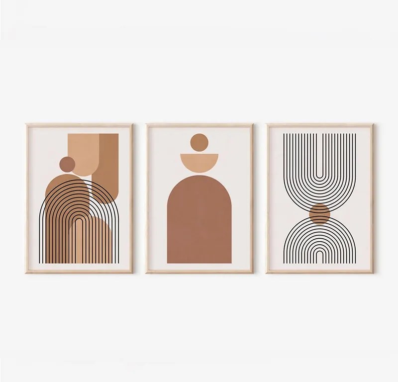 Πίνακας Rexion pakoworld τρίπτυχος με ψηφιακή εκτύπωση και πλαίσιο 33x1.5x48εκ