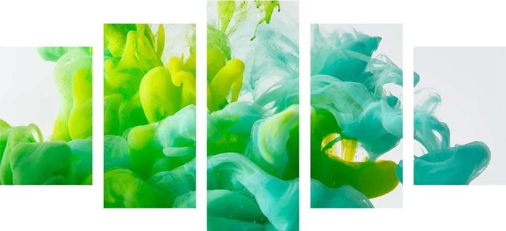 Εικόνα 5 μερών σε πράσινη απόχρωση