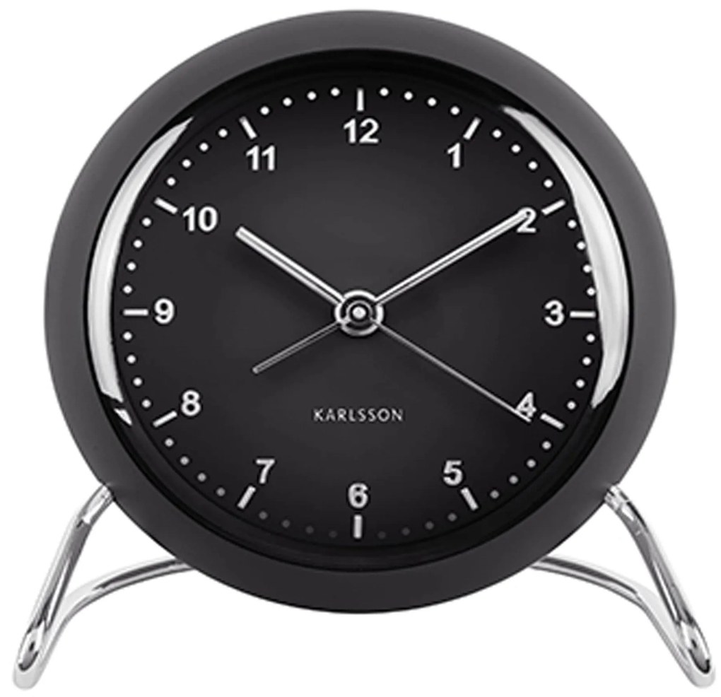 Επιτραπέζιο Ρολόι - Ξυπνητήρι Val KA5726BK Black Karlsson Plastic