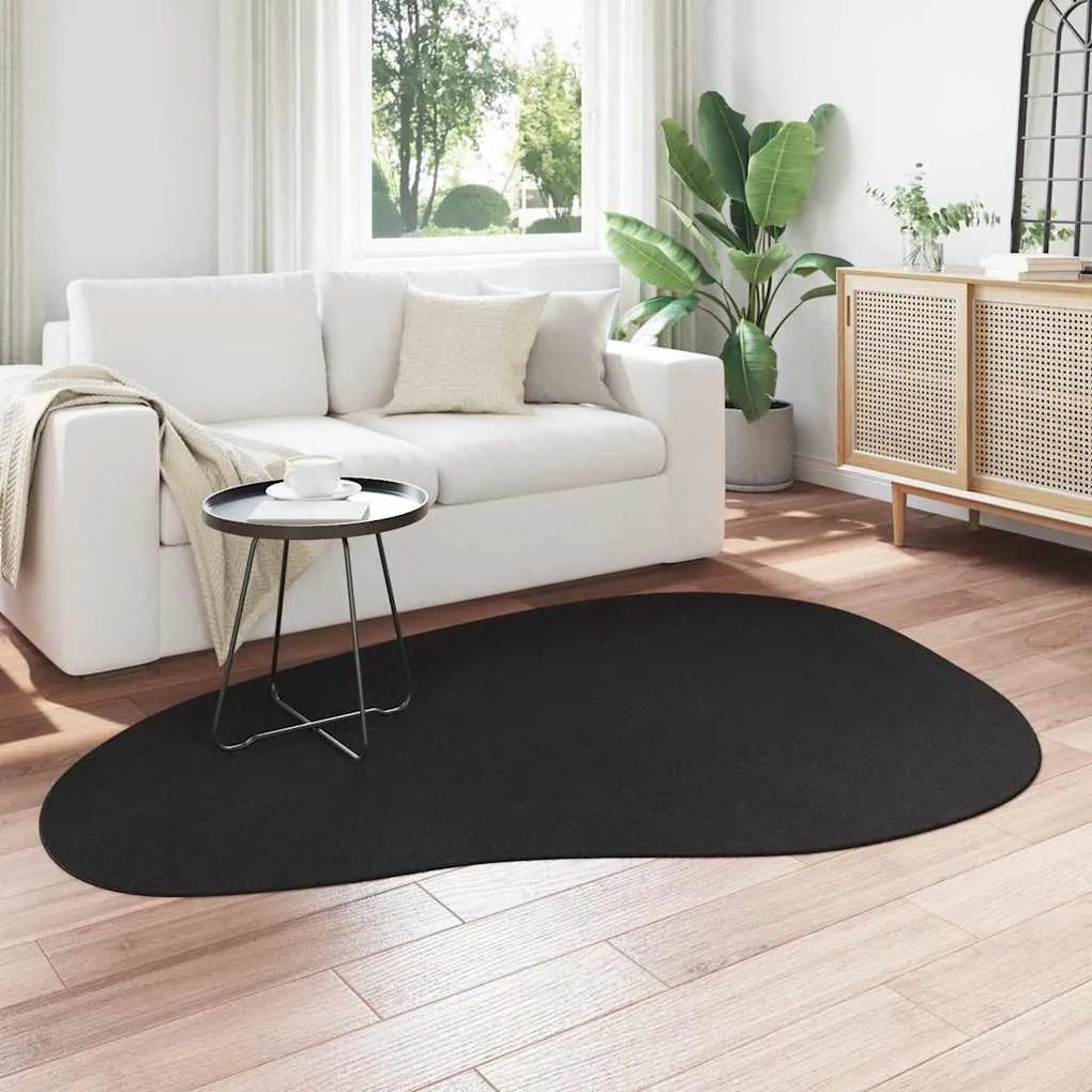 vidaXL Χαλί Μαύρο 140 x 200 cm Πολυεστέρας