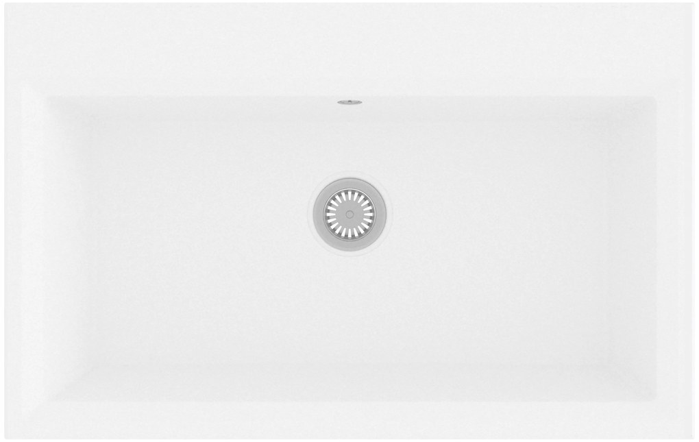 vidaXL Νεροχύτης Κουζίνας Λευκό 790x500x193 εκ Γρανίτης