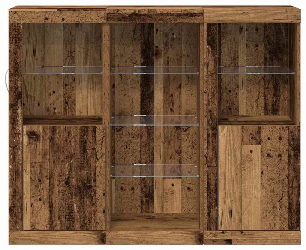 vidaXL Πλαϊνό γραφείο Παλαιό ξύλο 123 x 37 x 100 εκ Επεξεργασμένο ξύλο