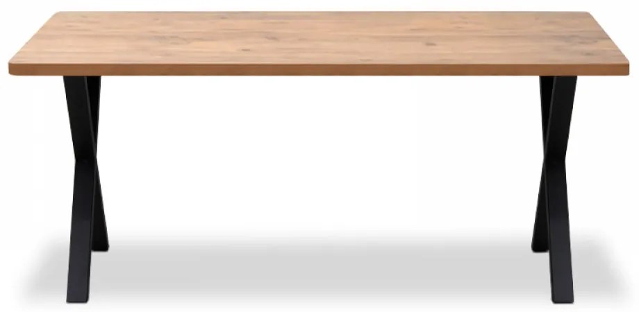 Τραπέζι &quot;MOERA&quot; από MDF/μέταλλο σε χρώμα ακακία/μαύρο 160x90x75