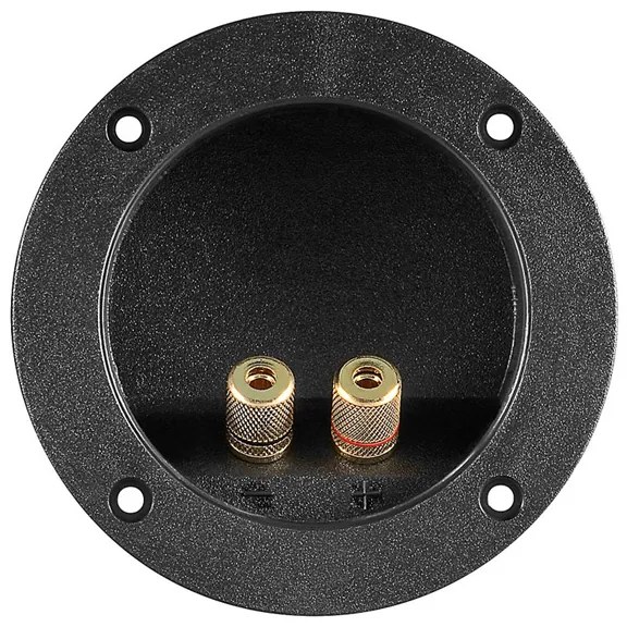 POWERTECH τερματικό ηχείου 6mm ή banana plug 4mm CAB-V036, Φ105mm, μαύρο