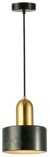 Κρεμαστό Φωτιστικό Οροφής Μάρμαρο Marble H140 Φ15 Viokef-4266101-Πράσινο 4266101