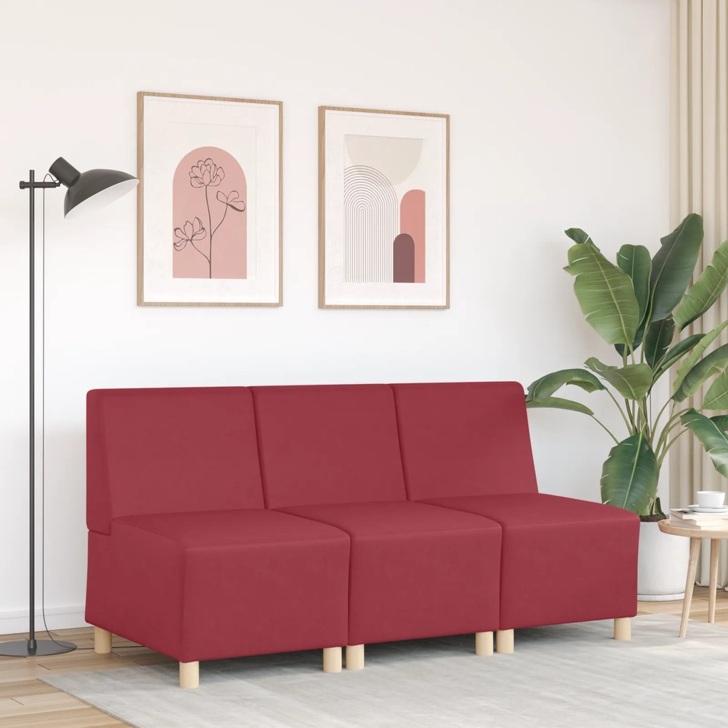 vidaXL Καθίσμα Σαλονιού Μπορντό 55 x 74 x 82 εκ Τεχνητό δέρμα