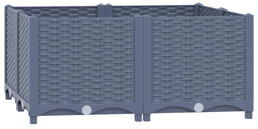 vidaXL Ζαρντινιέρα 80 x 80 x 38 εκ. από Πολυπροπυλένιο