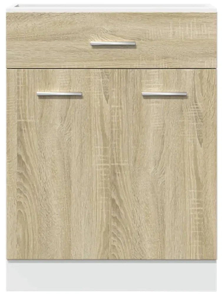 vidaXL Ντουλάπι με Συρτάρια "Lyon" Χρώμα Sonoma Δρυς 60x46x81,5 εκ. από Τεχνητό Ξύλο