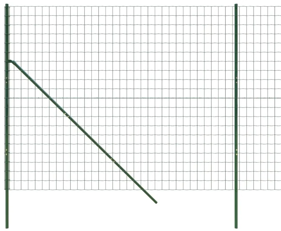 vidaXL Συρματόπλεγμα Περίφραξης Πράσινο 2,2x10 μ. Γαλβανισμένο Ατσάλι