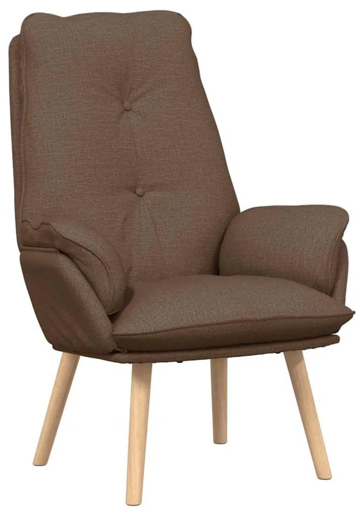 vidaXL Χαλαρωτική Πολυθρόνα Καφέ 69 x 74 x 93 εκ. ύφασμα