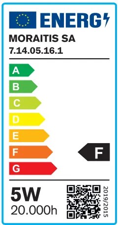 Λαμπτήρας E14 LED Filament C35 5watt Dimmable (7.14.05.16.1) - 7.14.05.16.1 - 1.5W - 20W - 7.14.05.16.1