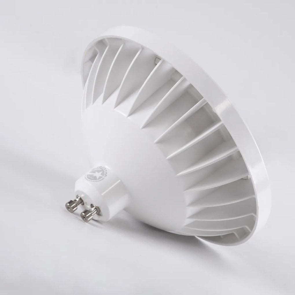 GloboStar 60128 Σποτ LED GU10 AR111 15W 1410lm 12° AC 220-240V IP20 Φ11 x Υ6.6cm Θερμό Λευκό 2700K - 3 Χρόνια Εγγύηση - 60128