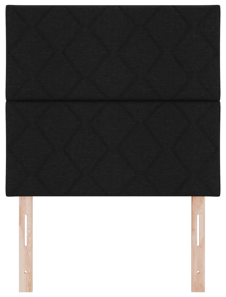 vidaXL Υφασμάτινο Κεφαλάρι Geometric με κεφαλάρι Μαύρο 90 cm ύφασμα