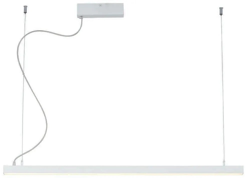 Φωτιστικό Οροφής - Ράγα Lynne 3994600 Led 100x3,5x100cm White Viokef Metal