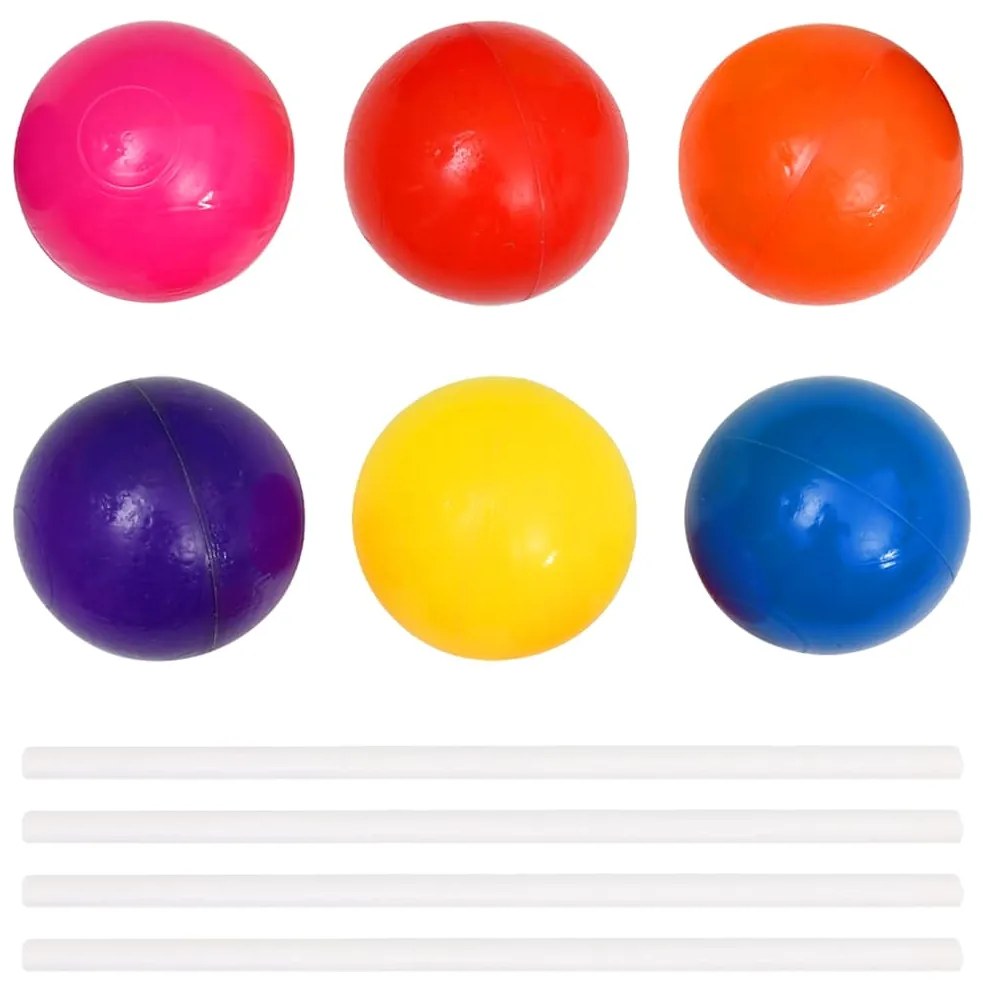 vidaXL Πισίνα με Μπάλες για Παιδιά 75 x 75 x 32 εκ. με 50 Μπάλες