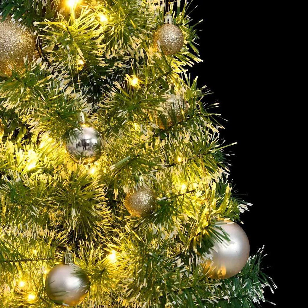 vidaXL Χριστουγεν. Δέντρο Τεχνητό με 150 LED/Χιόνι/ Μπάλες 120 εκ.