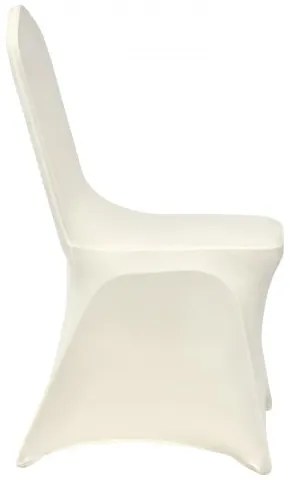100pcs Stretch Spandex Folding Chair Covers Ivory Color Party Easy Clean