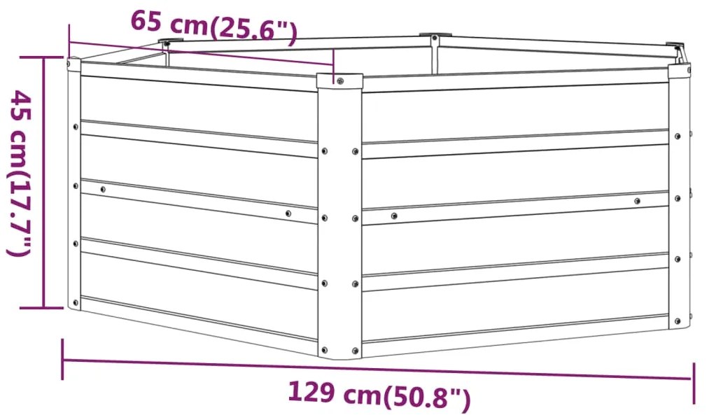 ΖΑΡΝΤΙΝΙΕΡΑ ΓΚΡΙ 129 X 129 X 45 ΕΚ. ΑΝΘΕΚΤΙΚΟ ΑΤΣΑΛΙ 151946