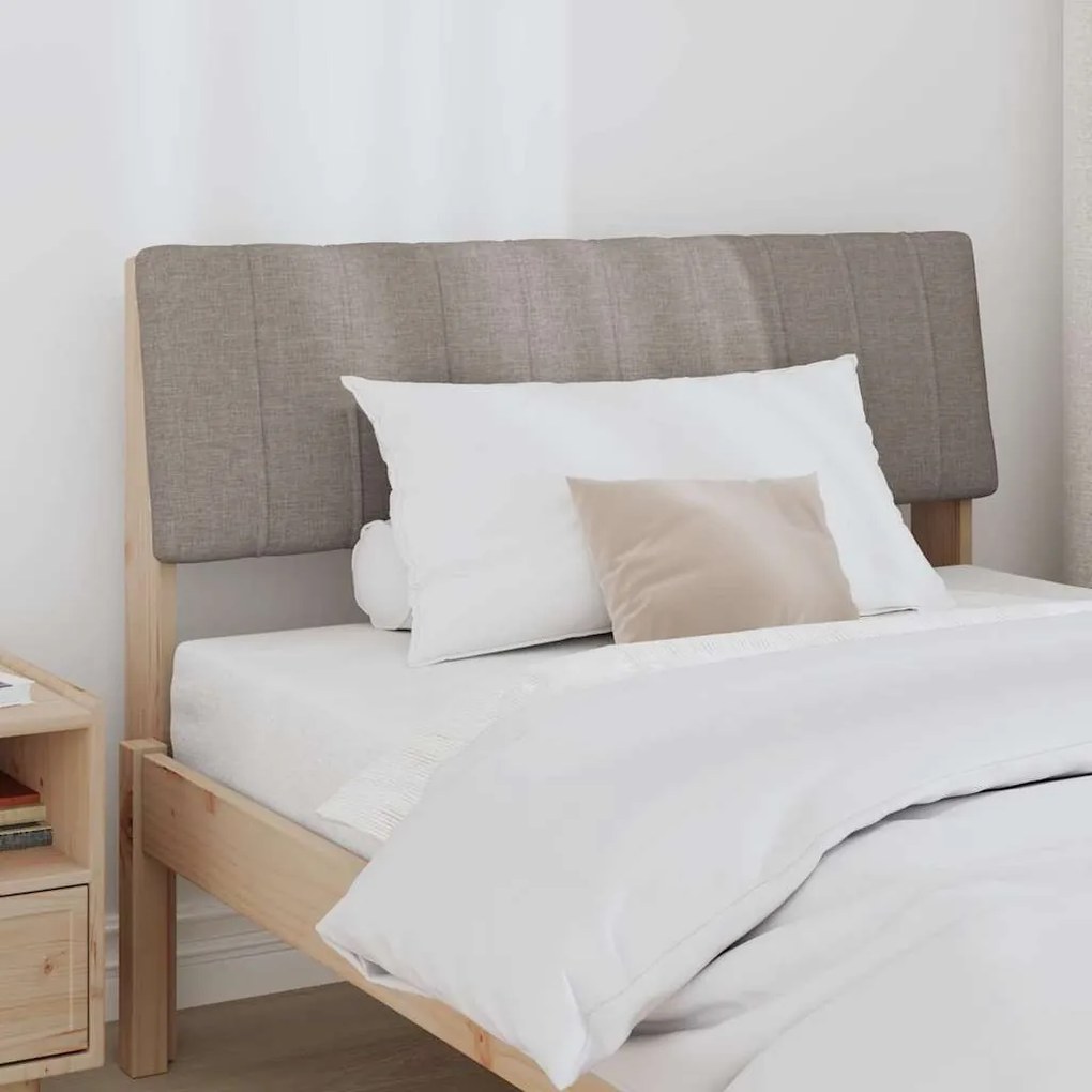 vidaXL Ταπετσαρισμένο κεφαλάρι Taupe 100 cm Στερεά ξυλεία πεύκου