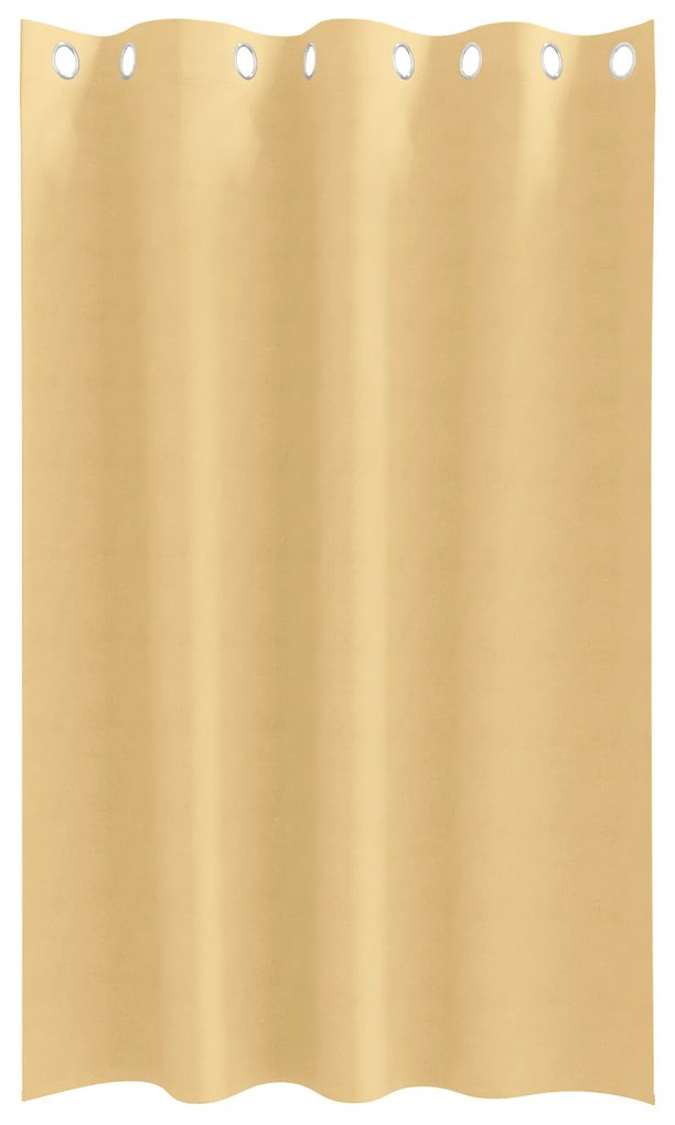 vidaXL Κουρτίνες με κουρτίνες 2 pcs Μπεζ 175 x 140 εκ. Πολυεστέρας