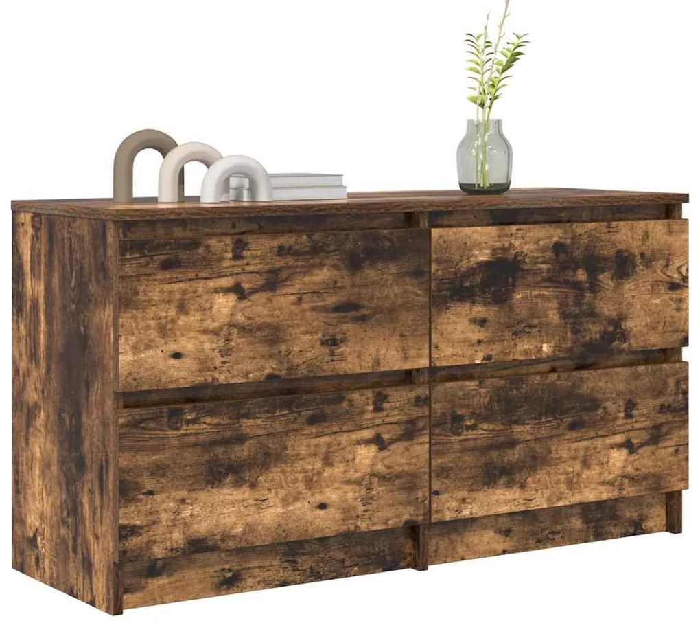 vidaXL Έπιπλο Τηλεόρασης Καπνιστή Δρυς 100x35x54 εκ. Επεξ. Ξύλο