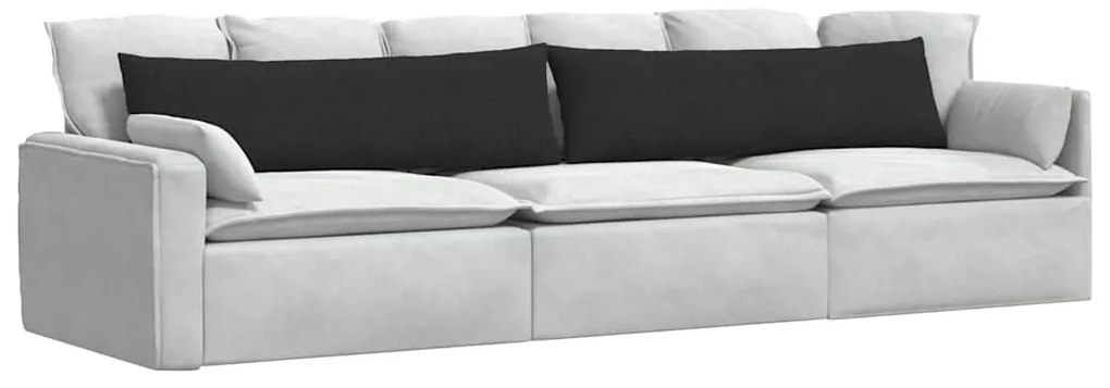 vidaXL Μαξιλάρι Καναπέ 2 pcs Μαύρο 145 x 40 εκ. ύφασμα