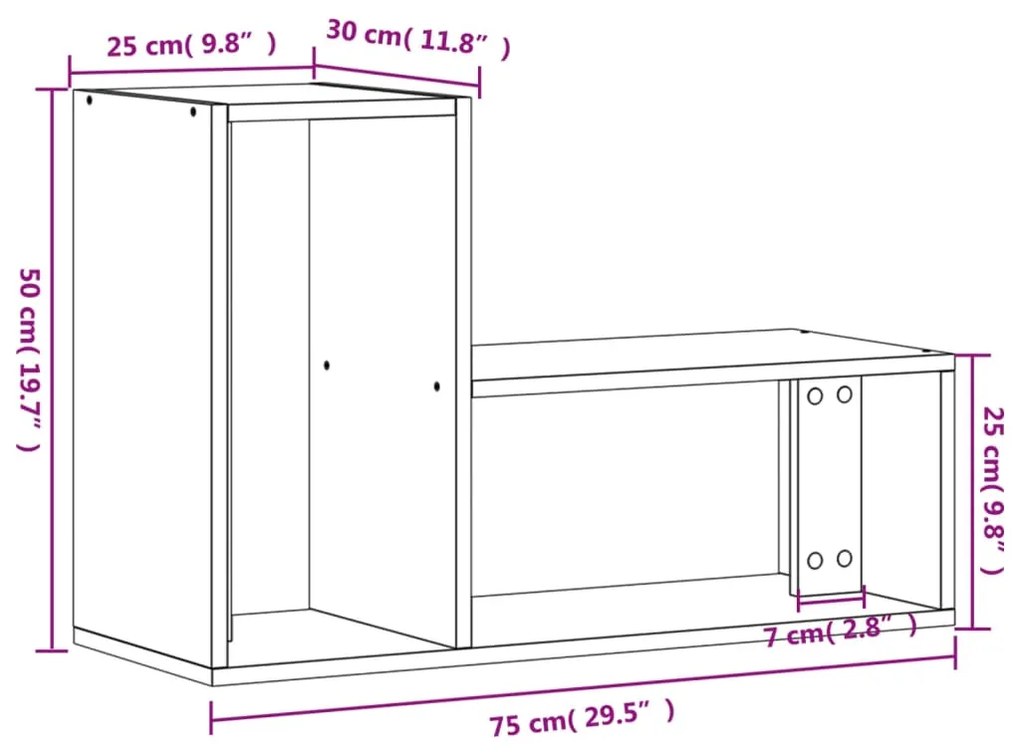 ΈΠΙΠΛΑ ΤΗΛΕΟΡΑΣΗΣ 2 ΤΕΜ. ΓΚΡΙ ΣΚΥΡ. 75X30X50 ΕΚ. ΕΠΕΞΕΡΓ. ΞΥΛΟ 840789