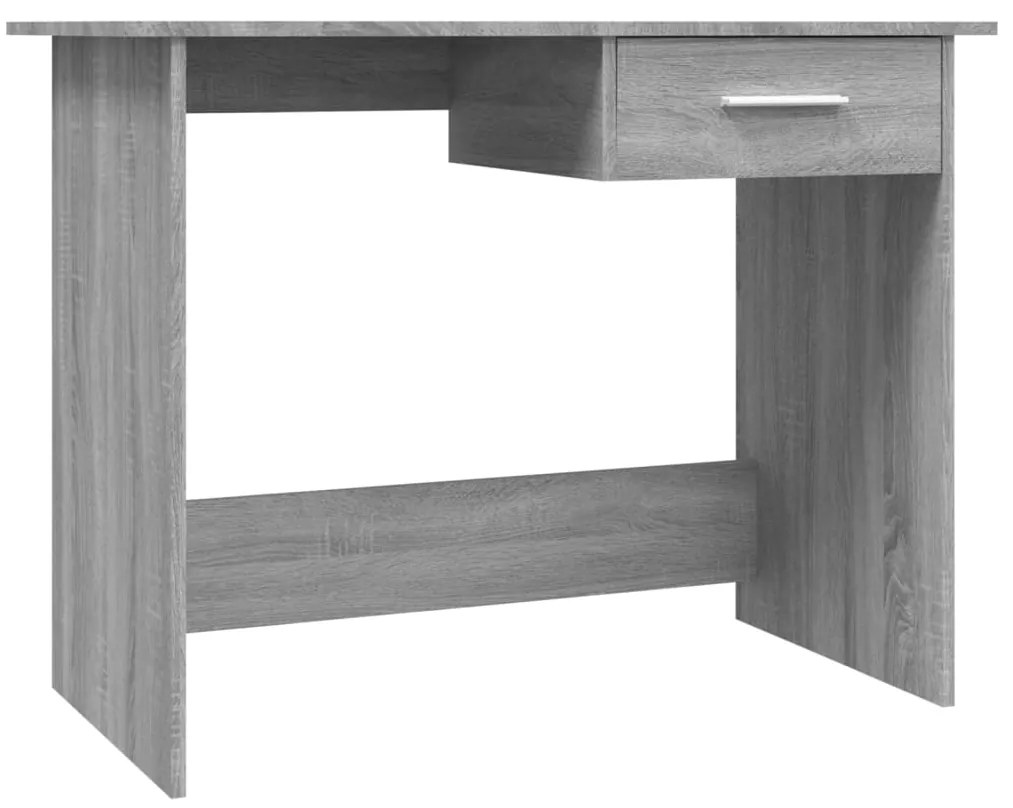 vidaXL Γραφείο Γκρι Sonoma 100x50x76 εκ. από Επεξεργασμένο Ξύλο