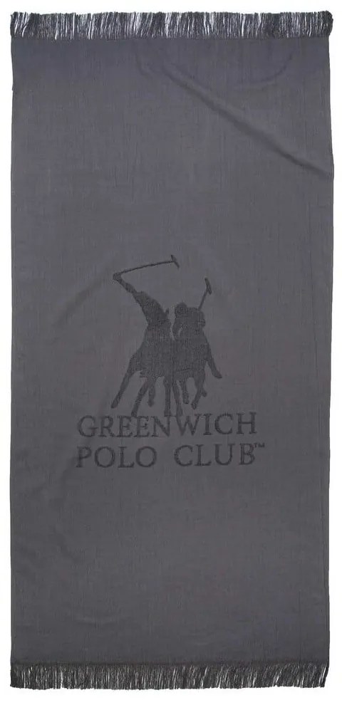 Πετσέτα Θαλάσσης 3783 Anthracite Greenwich Polo Club Θαλάσσης 80x170cm 100% Βαμβάκι