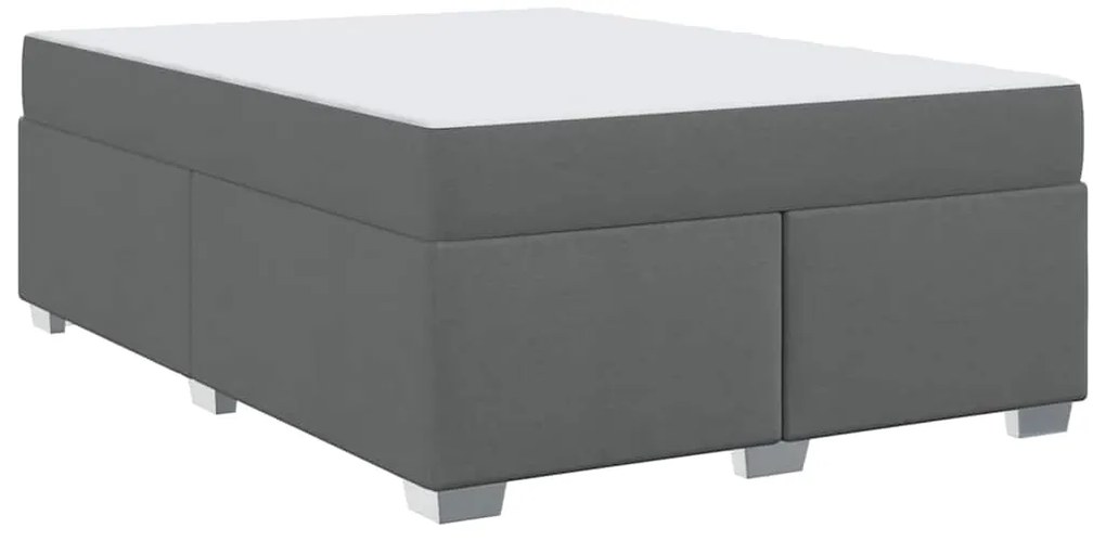 vidaXL Σκελετός Κρεβατιού Άλλο Σκούρο γκρι 140 x 200 cm ύφασμα