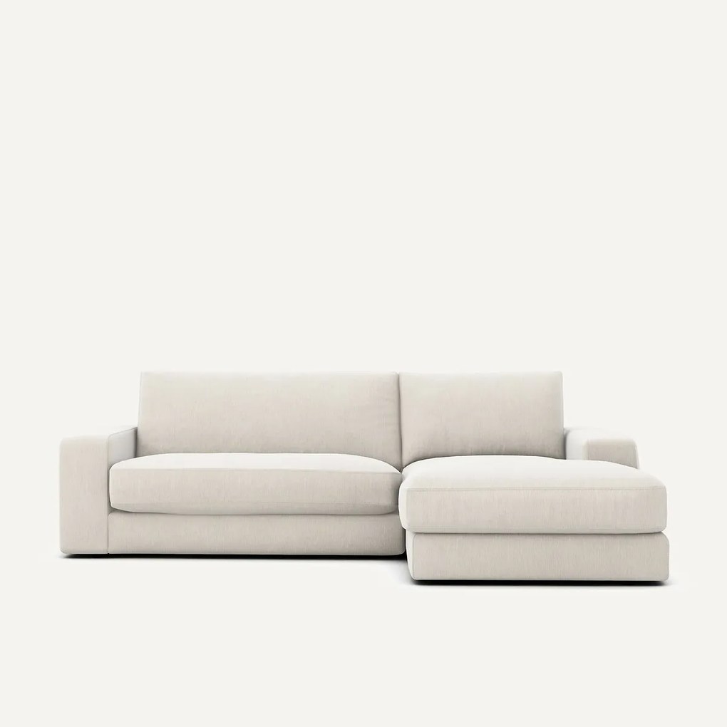 Γωνιακός καναπές από βελούδινο chenille ύφασμα, Skander